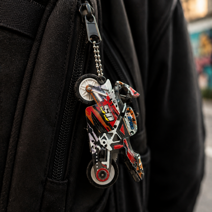 Bike keychain with spark