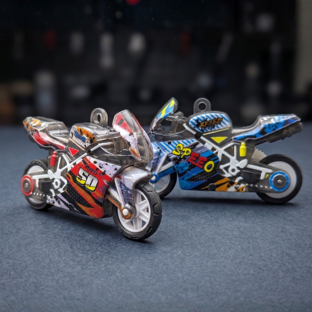 Bike keychain with spark